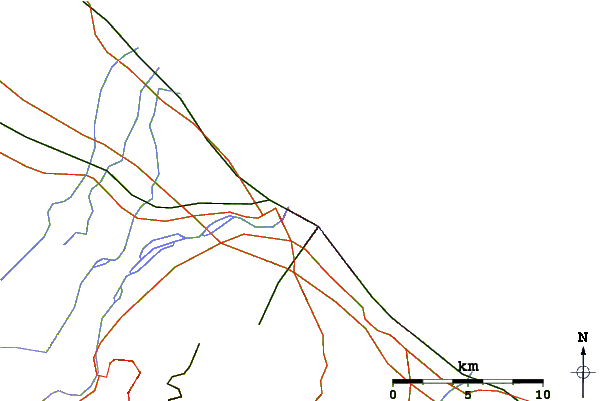 Routes et rivières à proximité Rock Island (Rimini)