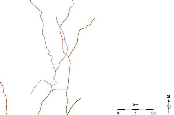 Routes et rivières à proximité Rosa