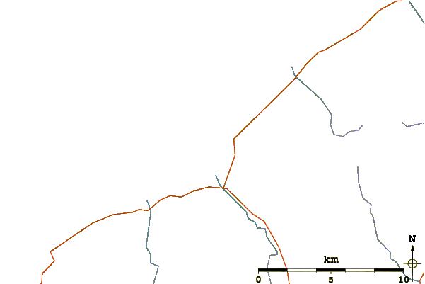 Routes et rivières à proximité Rubh A Bhiogar (Lewis)