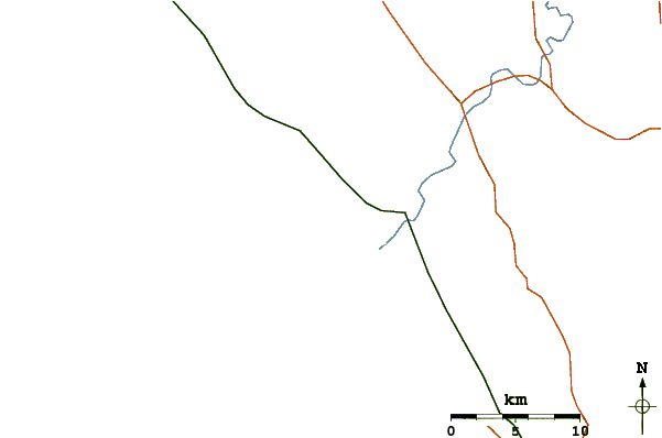 Routes et rivières à proximité Rucos
