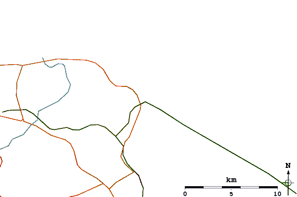 Routes et rivières à proximité Rurociag