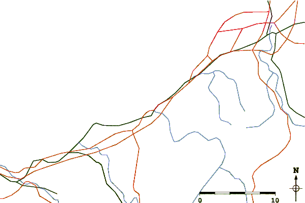 Routes et rivières à proximité St Jean de Luz - Sainte Barbe