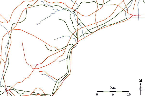 Routes et rivières à proximité Sakawa River