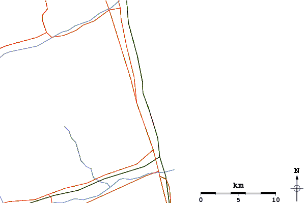 Routes et rivières à proximité San Benedetto del Tronto