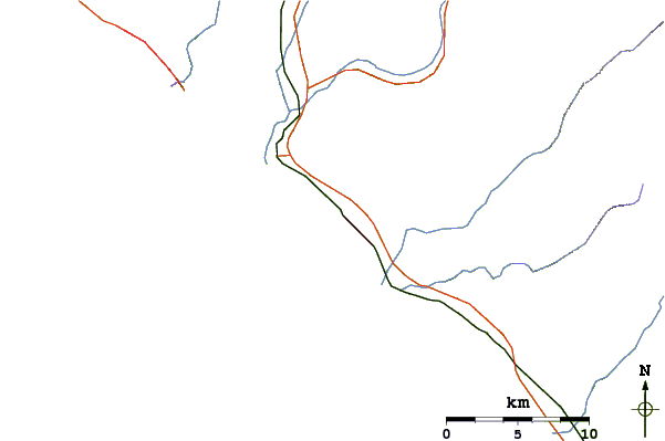 Routes et rivières à proximité San Clemente Pier