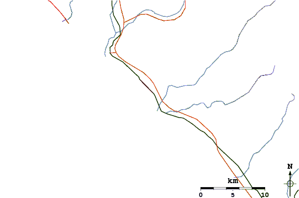 Routes et rivières à proximité San Clemente State Park
