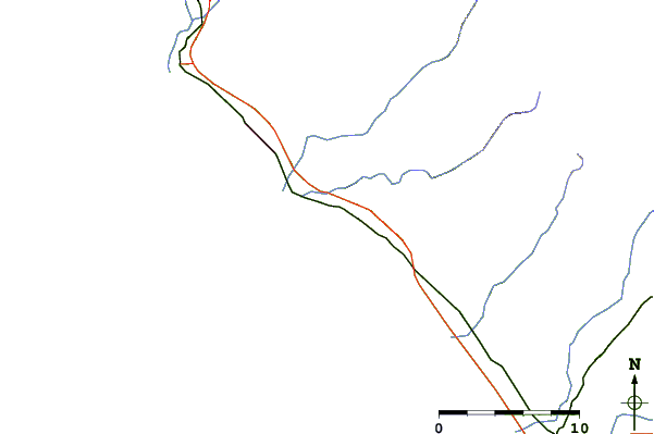 Routes et rivières à proximité San Onofre