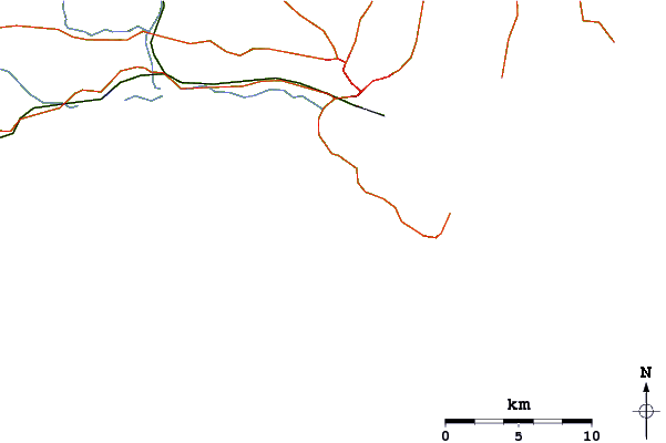 Routes et rivières à proximité Sand Patch Beach