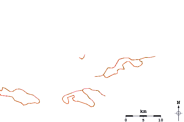 Routes et rivières à proximité Sandy Cay