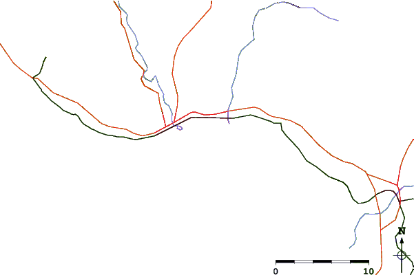 Routes et rivières à proximité Santa Cruz - 26th