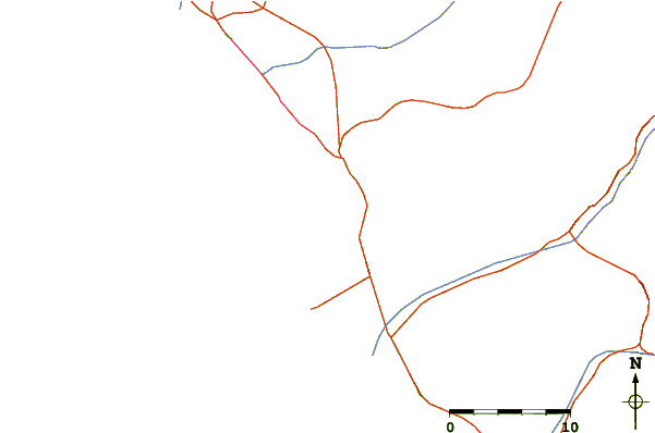 Routes et rivières à proximité Santa Rosa