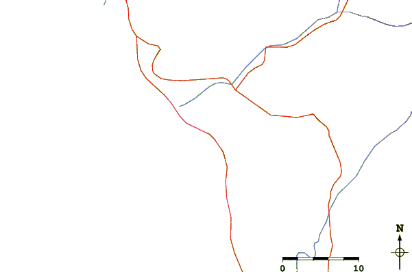 Routes et rivières à proximité Asia - Sarapampa