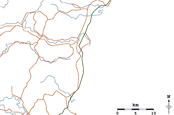 Routes et rivières à proximité Shelly Beach