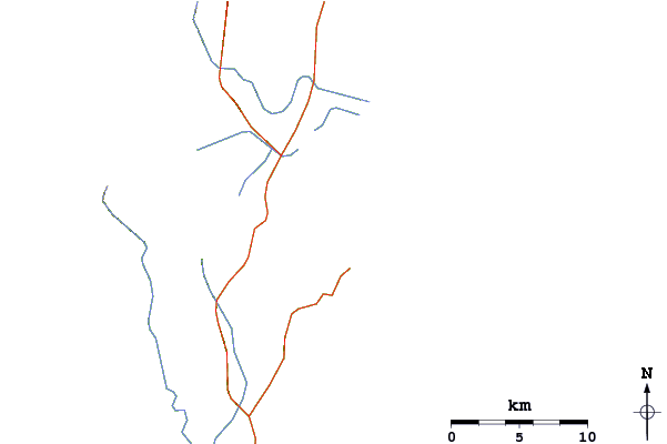 Routes et rivières à proximité Siriu