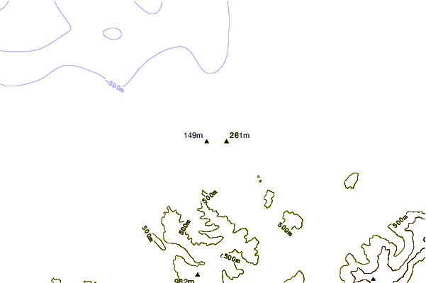 Littoral autour Smoothwater Bay