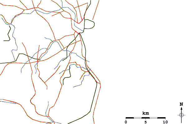 Routes et rivières à proximité Sosanji Rivermouth