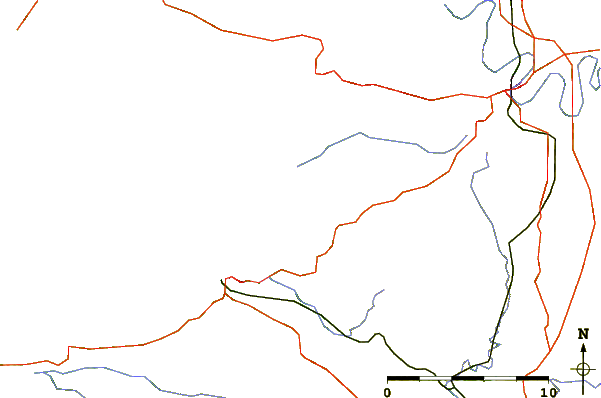 Routes et rivières à proximité Ste Anne La Palud