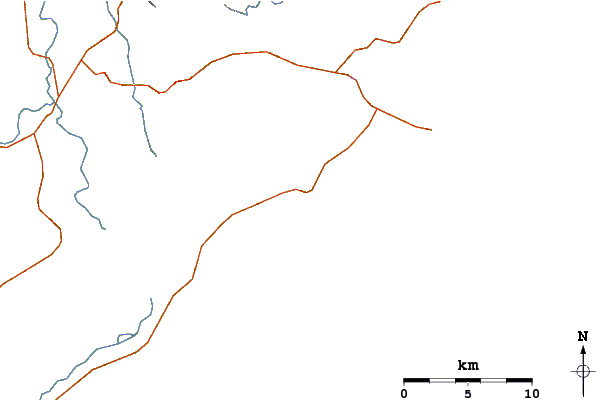 Routes et rivières à proximité Suck Rock 2