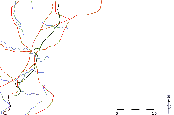 Routes et rivières à proximité Sunset
