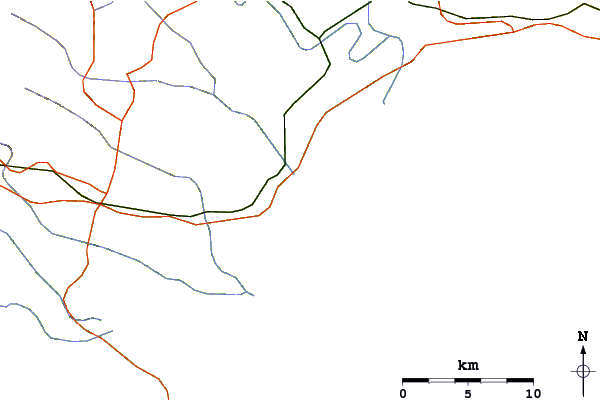 Routes et rivières à proximité Super Tubes