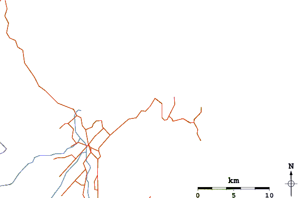 Routes et rivières à proximité Tata Beach