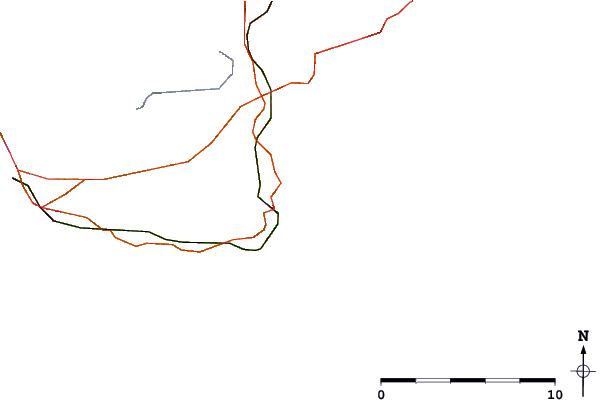 Routes et rivières à proximité Tenby (North Beach)