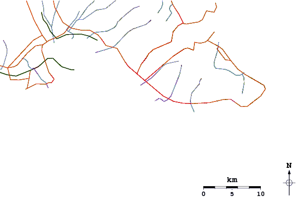 Routes et rivières à proximité Tennis Courts
