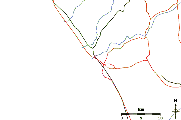 Routes et rivières à proximité Terra Mar