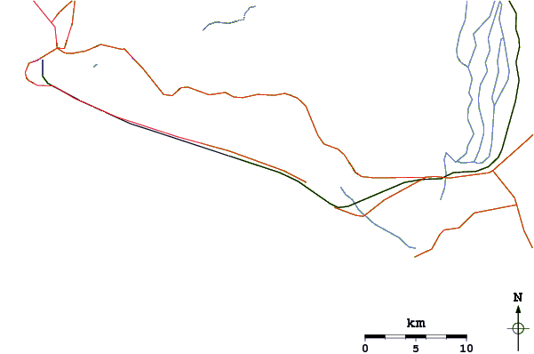 Routes et rivières à proximité The Colonia