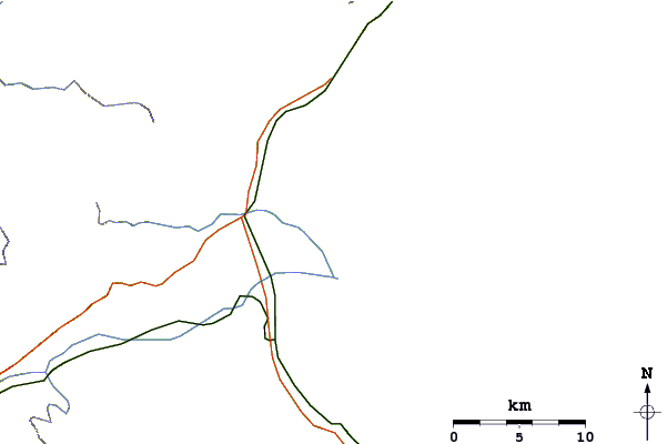 Routes et rivières à proximité The Core