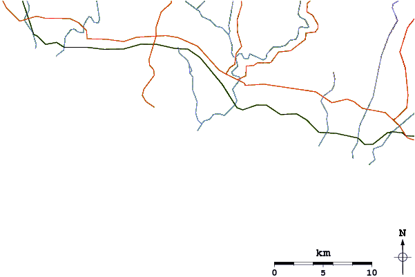 Routes et rivières à proximité TheFences