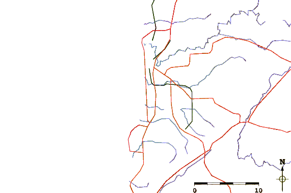 Routes et rivières à proximité The Trough
