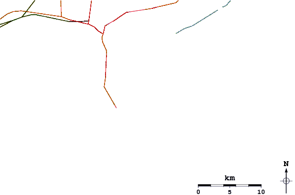 Routes et rivières à proximité The Washout