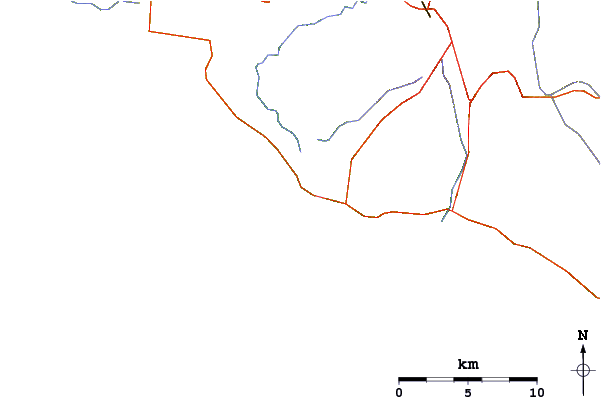 Routes et rivières à proximité The Well
