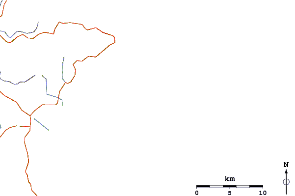 Routes et rivières à proximité Tokatu Peninsula