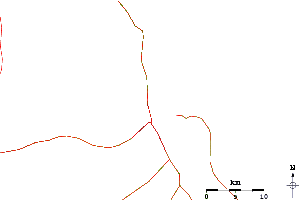 Routes et rivières à proximité Tombstones