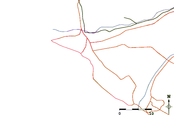 Routes et rivières à proximité Tres Picos