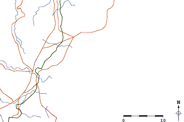 Routes et rivières à proximité Triangles