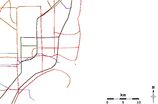 Routes et rivières à proximité 21st Street (Miami)