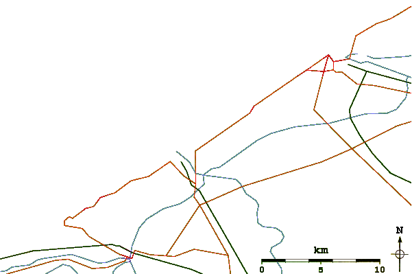 Routes et rivières à proximité Westende