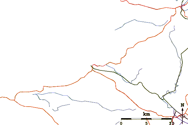 Routes et rivières à proximité Le Guet