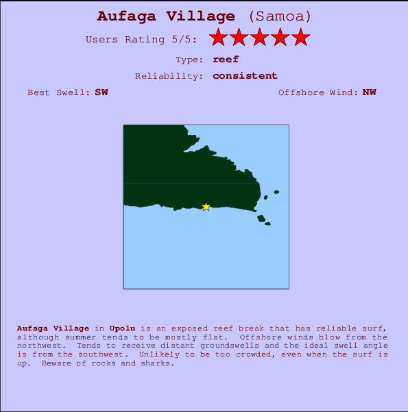 Aufaga Village Carte et Info des Spots