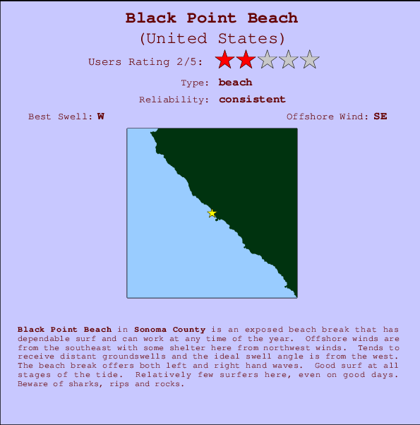 Black Point Beach Carte et Info des Spots