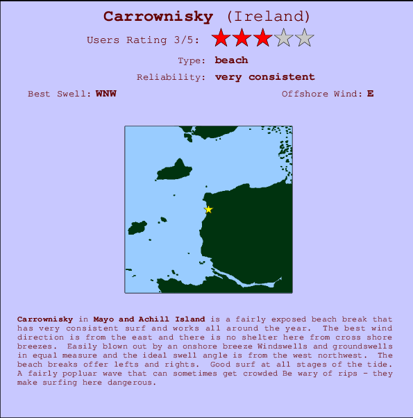 Carrownisky Carte et Info des Spots
