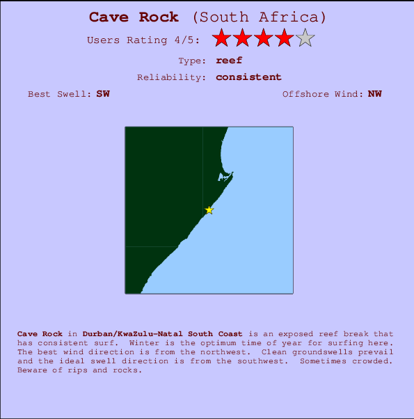 Cave Rock Carte et Info des Spots