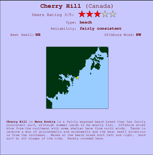 Cherry Hill Carte et Info des Spots