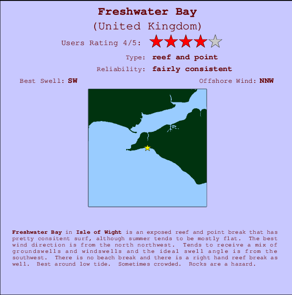 Freshwater Bay Carte et Info des Spots