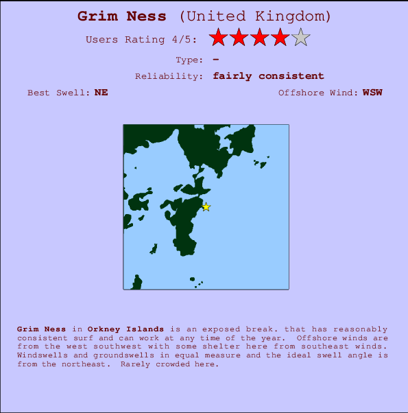 Grim Ness Carte et Info des Spots