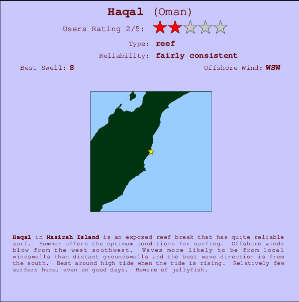 Haqal Carte et Info des Spots