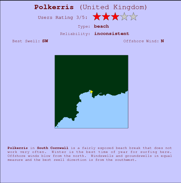 Polkerris Carte et Info des Spots